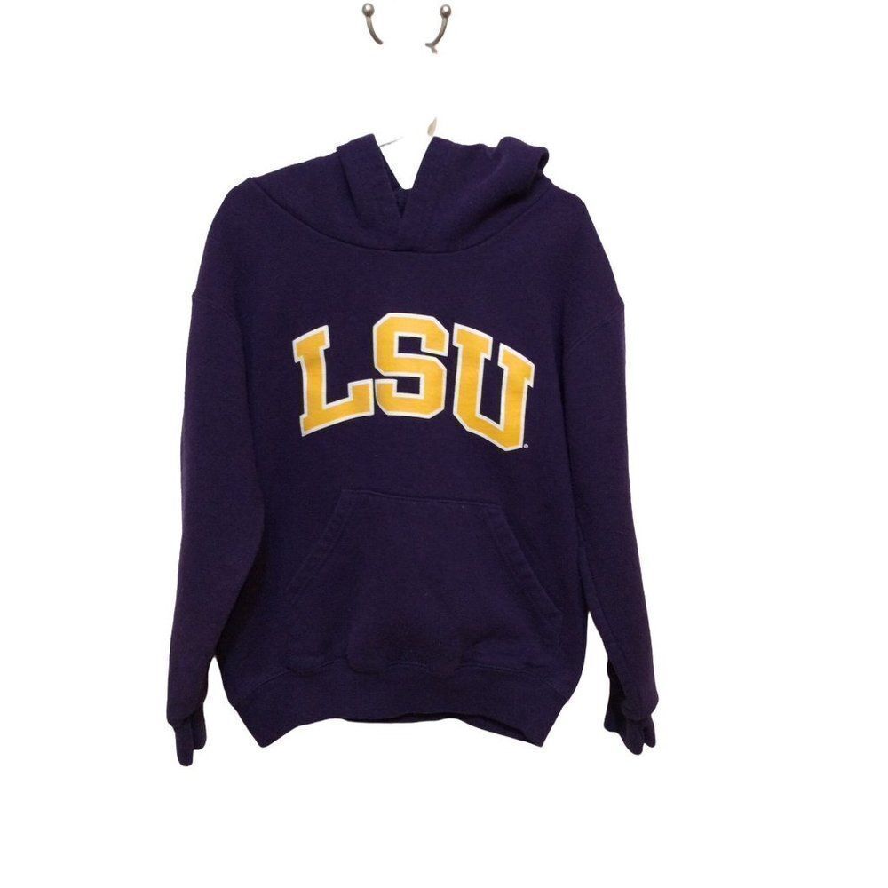 CHAMPION Hooded Pullover Youth Small (6-7) Purple Cotton/Polyester - Picture 1 of 3